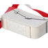 Christian Louboutin Ruby Town Messenger Bag Light Gray Red Jacquard
